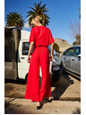 Moodo Damen Loose Fit Hosen Moodo - Rot