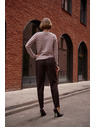 Moodo Braune Cropped Hosen Moodo