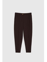 Moodo Braune Cropped Hosen Moodo