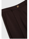 Moodo Braune Cropped Hosen Moodo