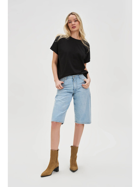 Moodo Damen Jeans Shorts Moodo