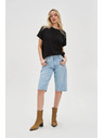 Moodo Damen Jeans Shorts Moodo