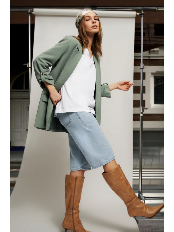 Moodo Damen Jeans Shorts Moodo