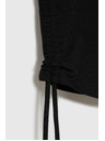 Moodo Schwarze Damen 3/4 Leggings mit Bindung