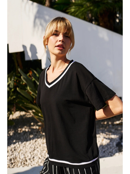 Moodo Damen-T-Shirt Moodo – schwarz