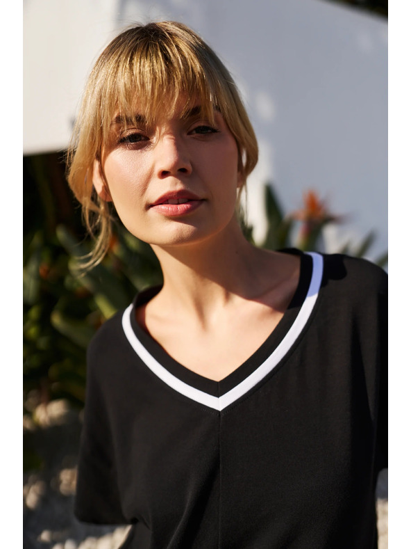 Moodo Damen-T-Shirt Moodo – schwarz