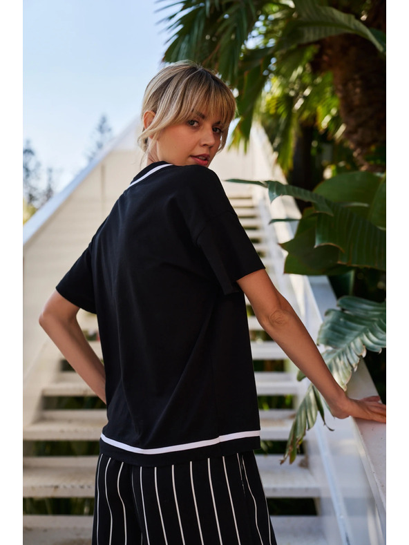 Moodo Damen-T-Shirt Moodo – schwarz