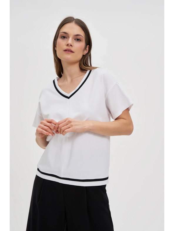Moodo Damen-T-Shirt Moodo – weiß
