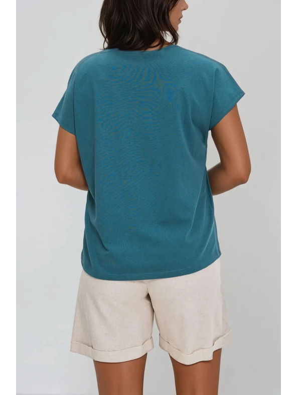 Moodo Damenbluse mit Zierknöpfen