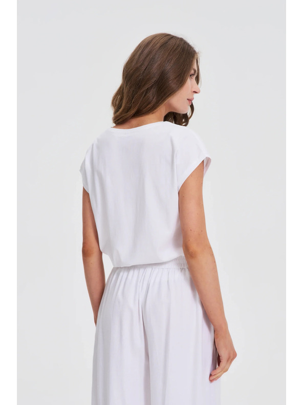 Moodo Weiße Damenbluse