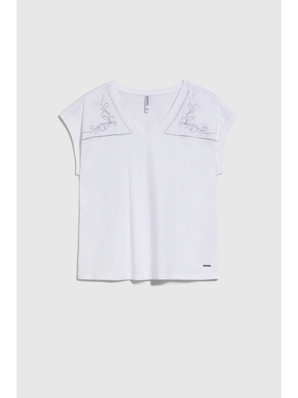 Moodo Weiße Damenbluse