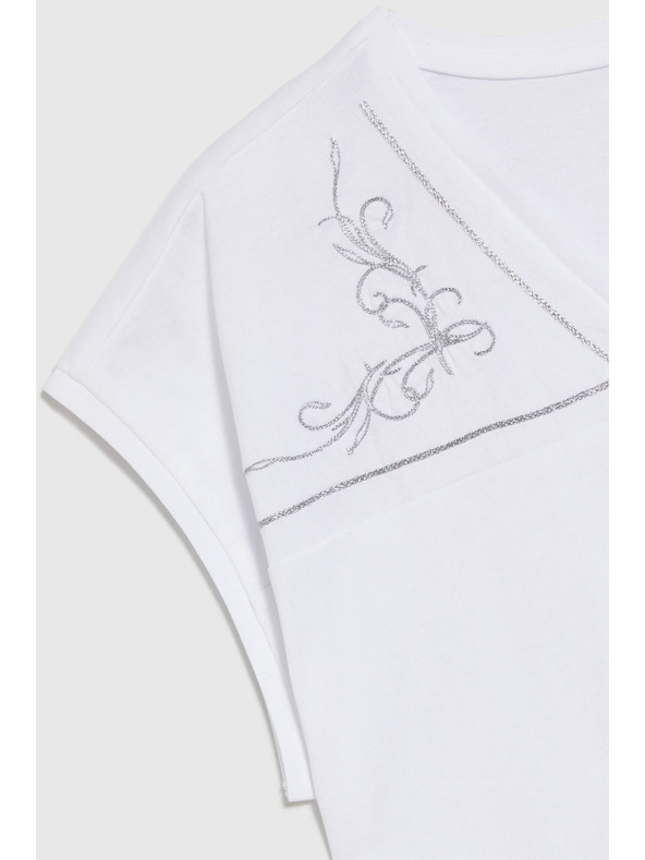 Moodo Weiße Damenbluse