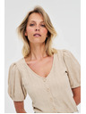 Moodo Damen-T-Shirt Moodo – hellbeige
