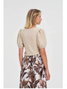Moodo Damen-T-Shirt Moodo – hellbeige