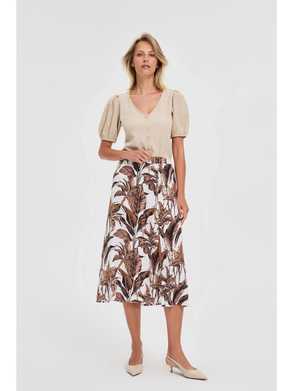 Moodo Damen-T-Shirt Moodo – hellbeige