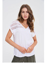 Moodo Weiße lockere Bluse