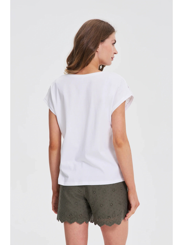 Moodo Weiße lockere Bluse