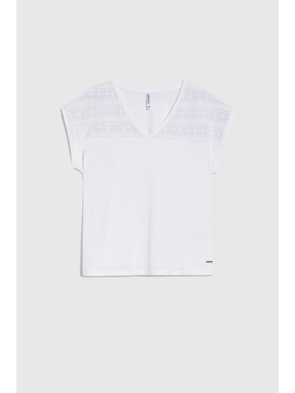 Moodo Weiße lockere Bluse