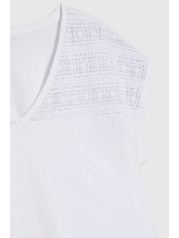 Moodo Weiße lockere Bluse