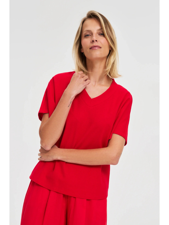 Moodo Rotes lockeres Top