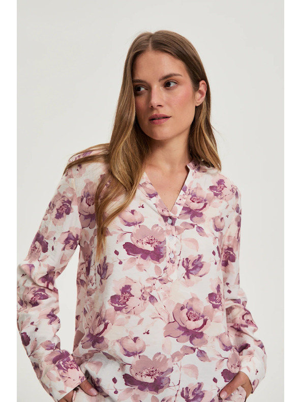 Moodo Rosa geblümte Bluse von Moodo