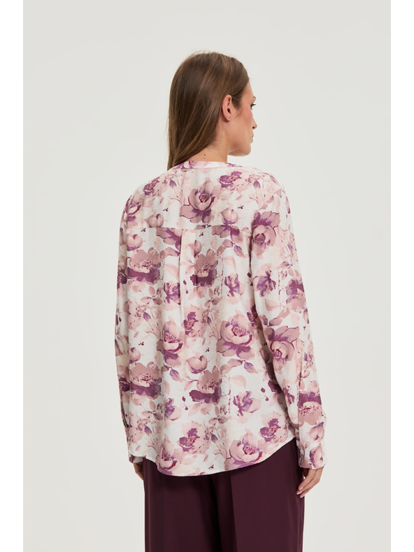 Moodo Rosa geblümte Bluse von Moodo
