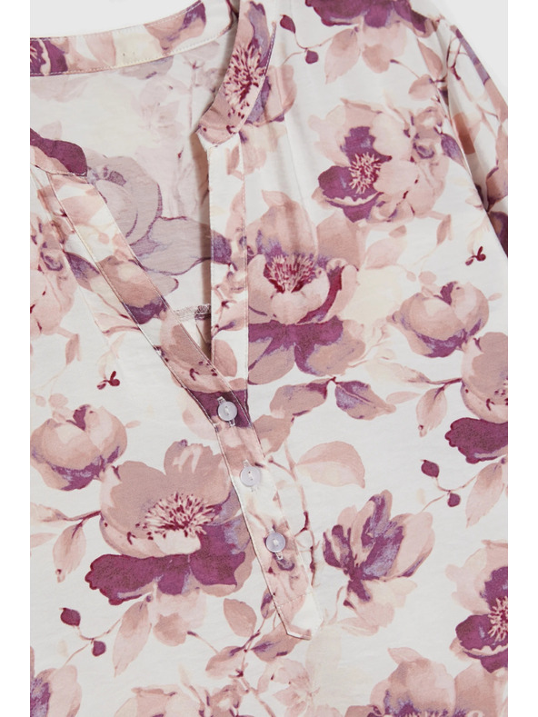 Moodo Rosa geblümte Bluse von Moodo