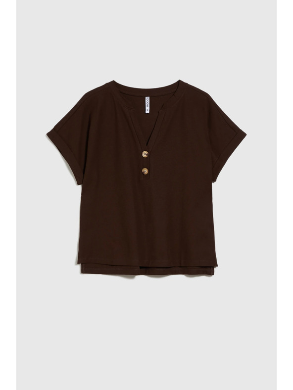 Moodo Braunes lockeres Top