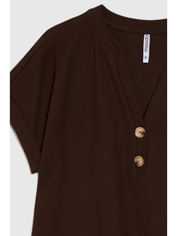 Moodo Braunes lockeres Top