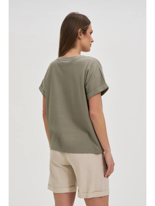 Moodo Khaki lockeres Top