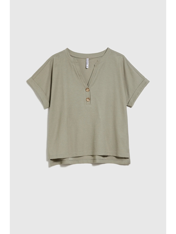 Moodo Khaki lockeres Top