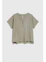 Moodo Khaki lockeres Top