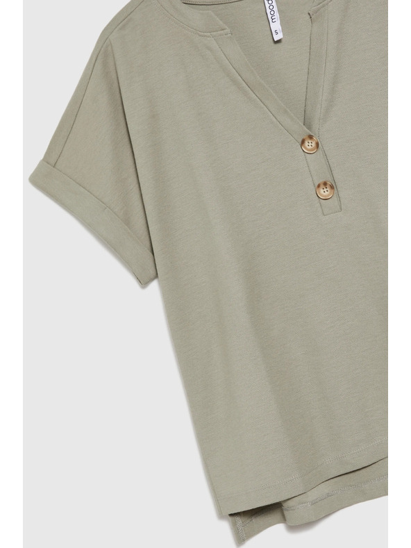 Moodo Khaki lockeres Top