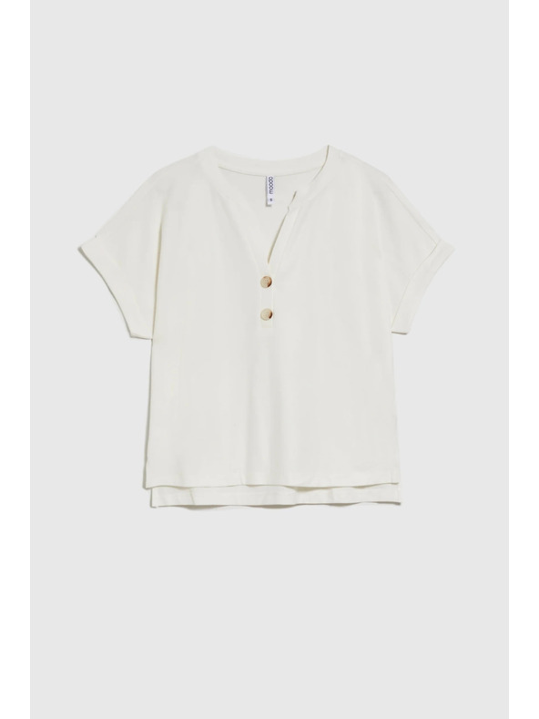 Moodo Weißes lockeres Top