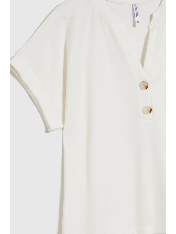 Moodo Weißes lockeres Top