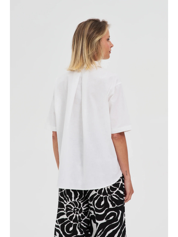 Moodo Weißes Damenhemd