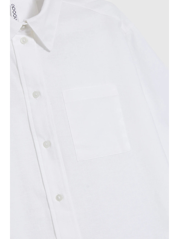 Moodo Weißes Damenhemd