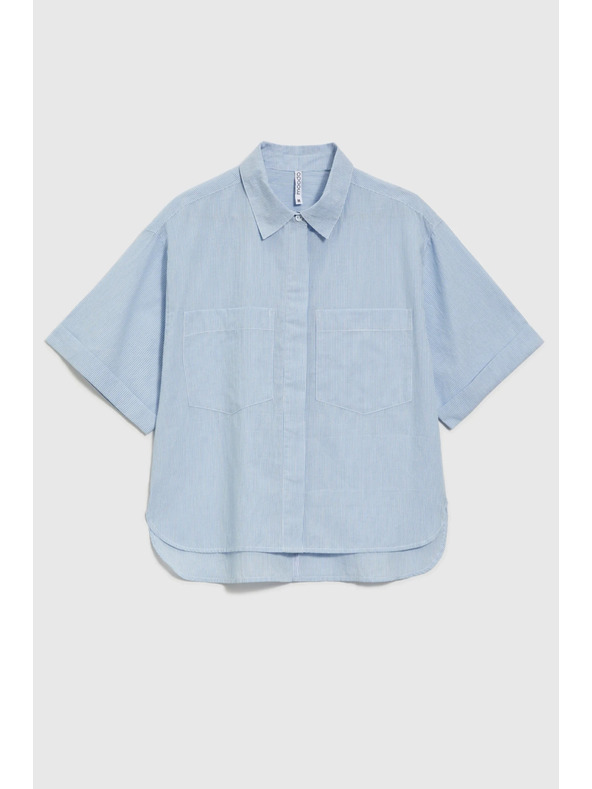 Moodo Hellblaues Damenhemd