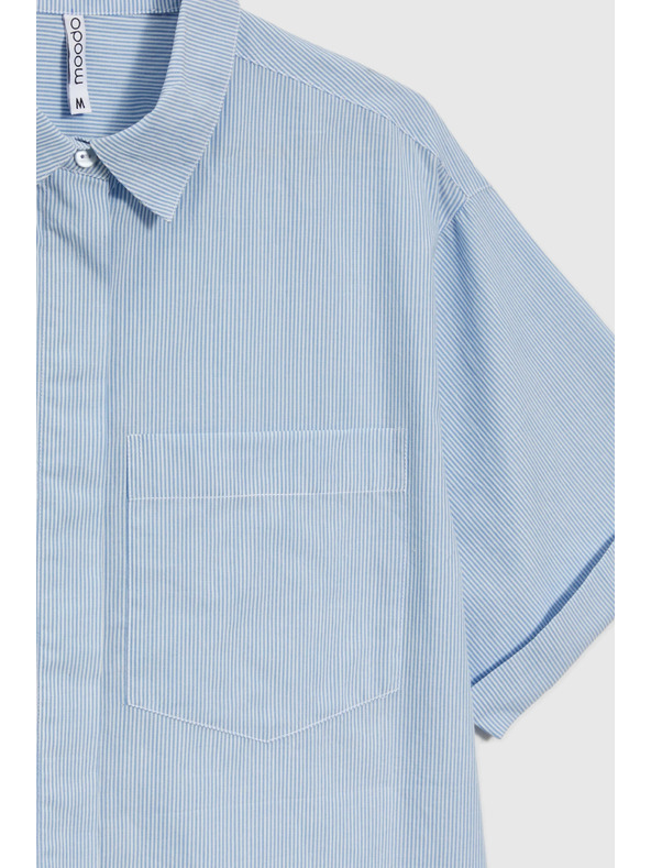 Moodo Hellblaues Damenhemd