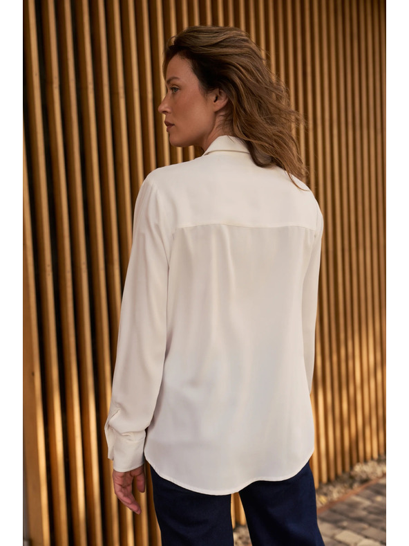 Moodo Weißes Damenhemd Moodo