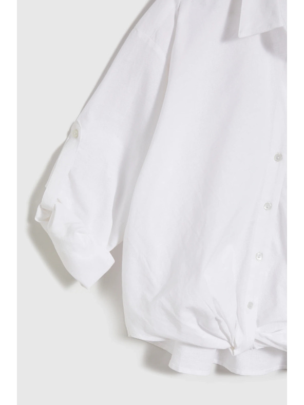 Moodo Weiße Damenbluse