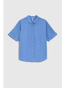 Moodo Blaues Damenhemd