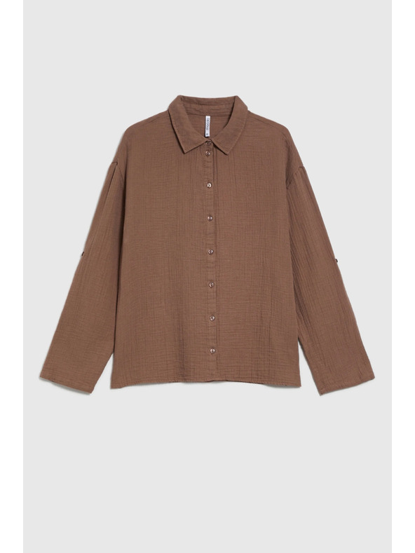 Moodo Hellbraunes Hemd Moodo