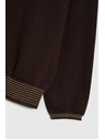 Moodo Braune Sweatshirt mit goldenen Details Moodo