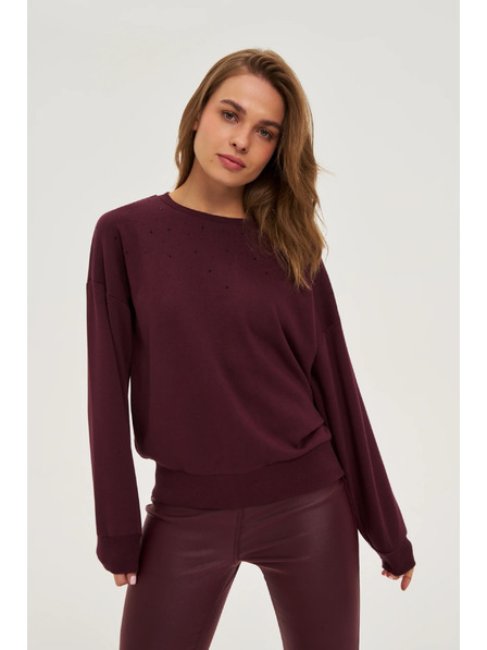 Moodo Braune Ballonsweatshirt Moodo