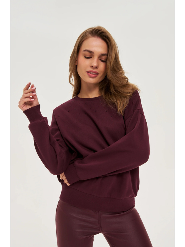 Moodo Braune Ballonsweatshirt Moodo