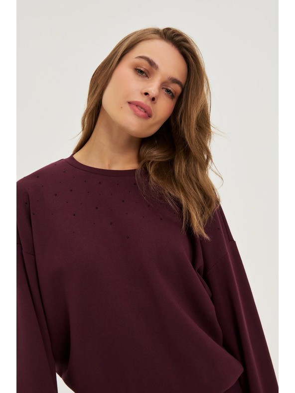 Moodo Braune Ballonsweatshirt Moodo
