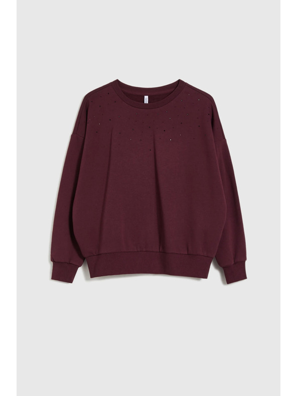 Moodo Braune Ballonsweatshirt Moodo