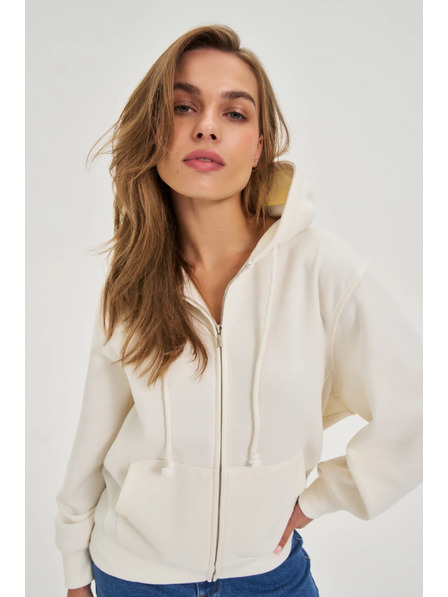 Moodo Damen Sweatjacke Moodo – weiß