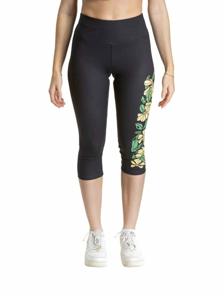 Meatfly Meatfly Damen Leggings Edna Yellow Flowers |
